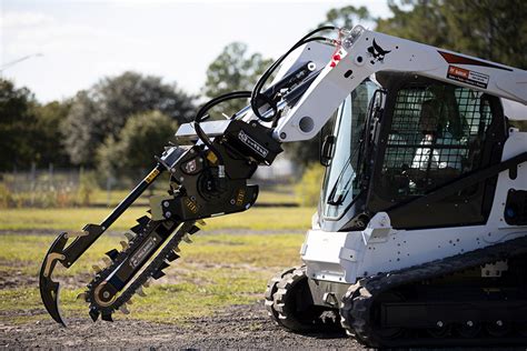 walk behind skid steer attachments|best skid steer trencher attachment.